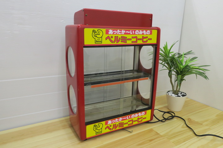 当時物 ベルミーコーヒー 缶ウォーマー ショーケース 昭和レトロ 企業物